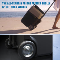 Thumbnail for 32Qt Car Freezer Portable Refrigerator Freezer with APP Control and 6'' off-road wheels, 12V,45W Cooler Freezer, Low Noise