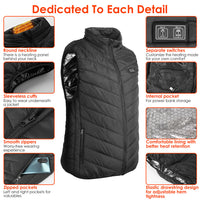 Thumbnail for Heated Vest Electric USB Jacket Men/Women with 3 Temperature Levels