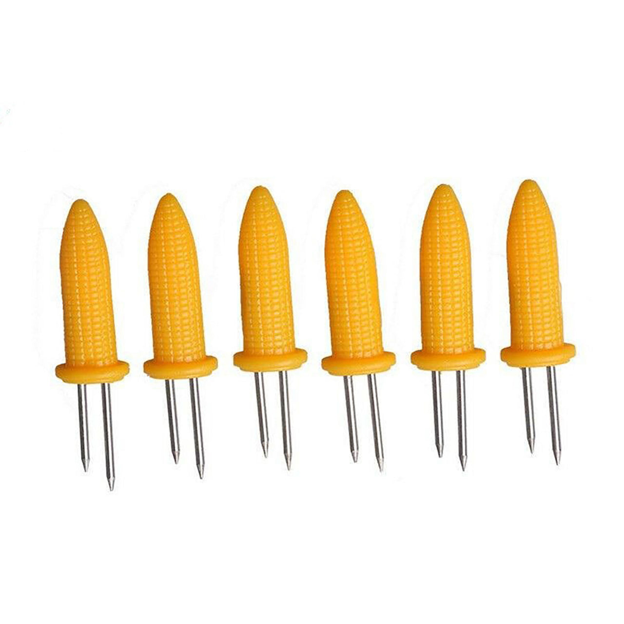 6pcs Stainless Steel Corn Holder