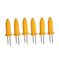 Thumbnail for 6pcs Stainless Steel Corn Holder