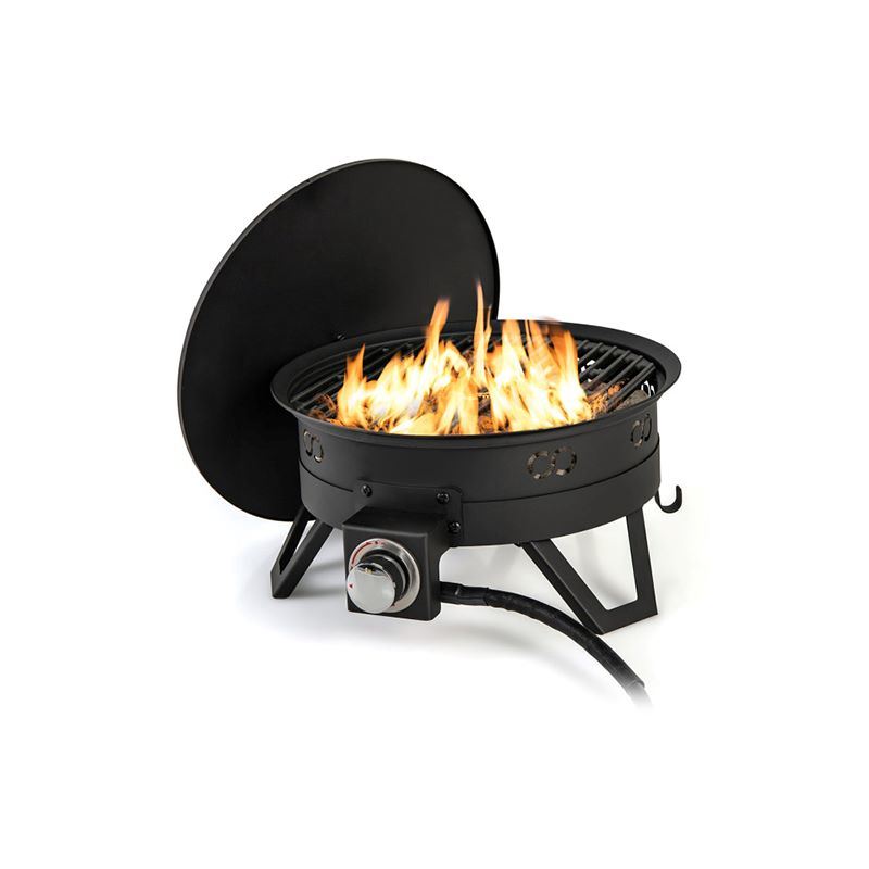 Portable Gas Fire Pit with Removable Grill