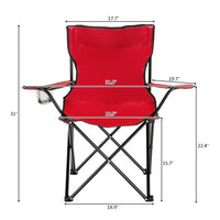 Thumbnail for Small Camp Chair 80x50x50 Red