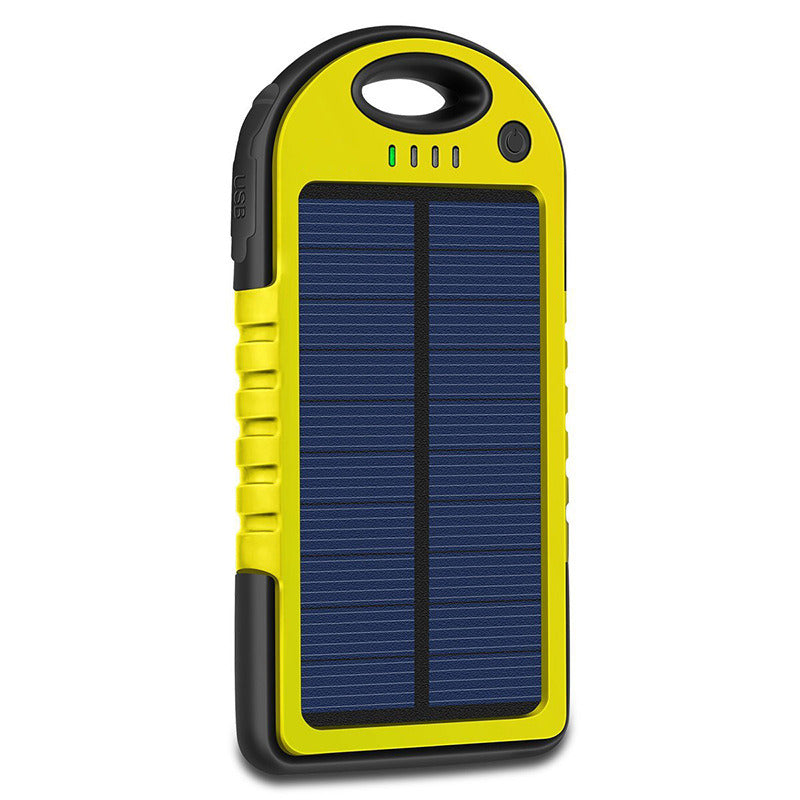 10000mAh Portable Fast Charging Power Bank USB Solar Charging with Flashlight For iPhone, Android