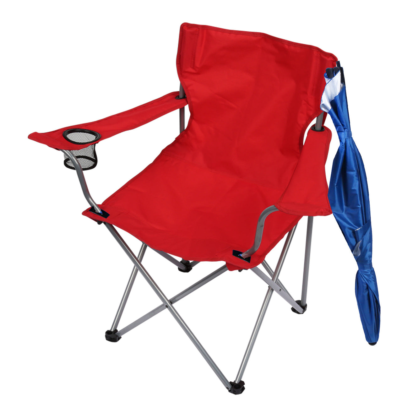 Foldable Outdoor Chair with Detachable Umbrella  Adjustable Canopy