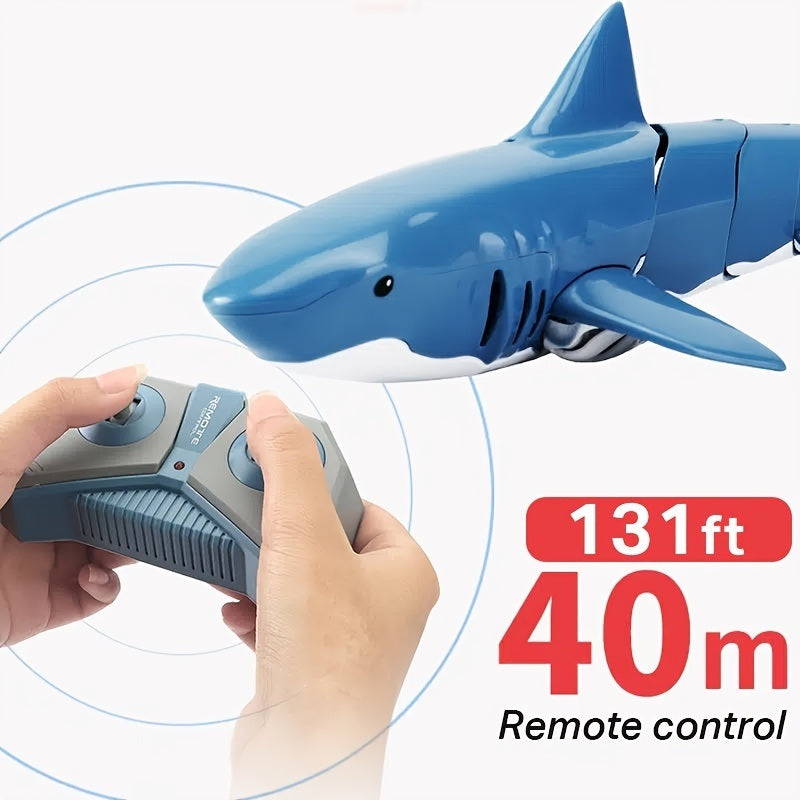 2.4G Rechargeable RC Boat Shark Toys For 4-14 Years Old