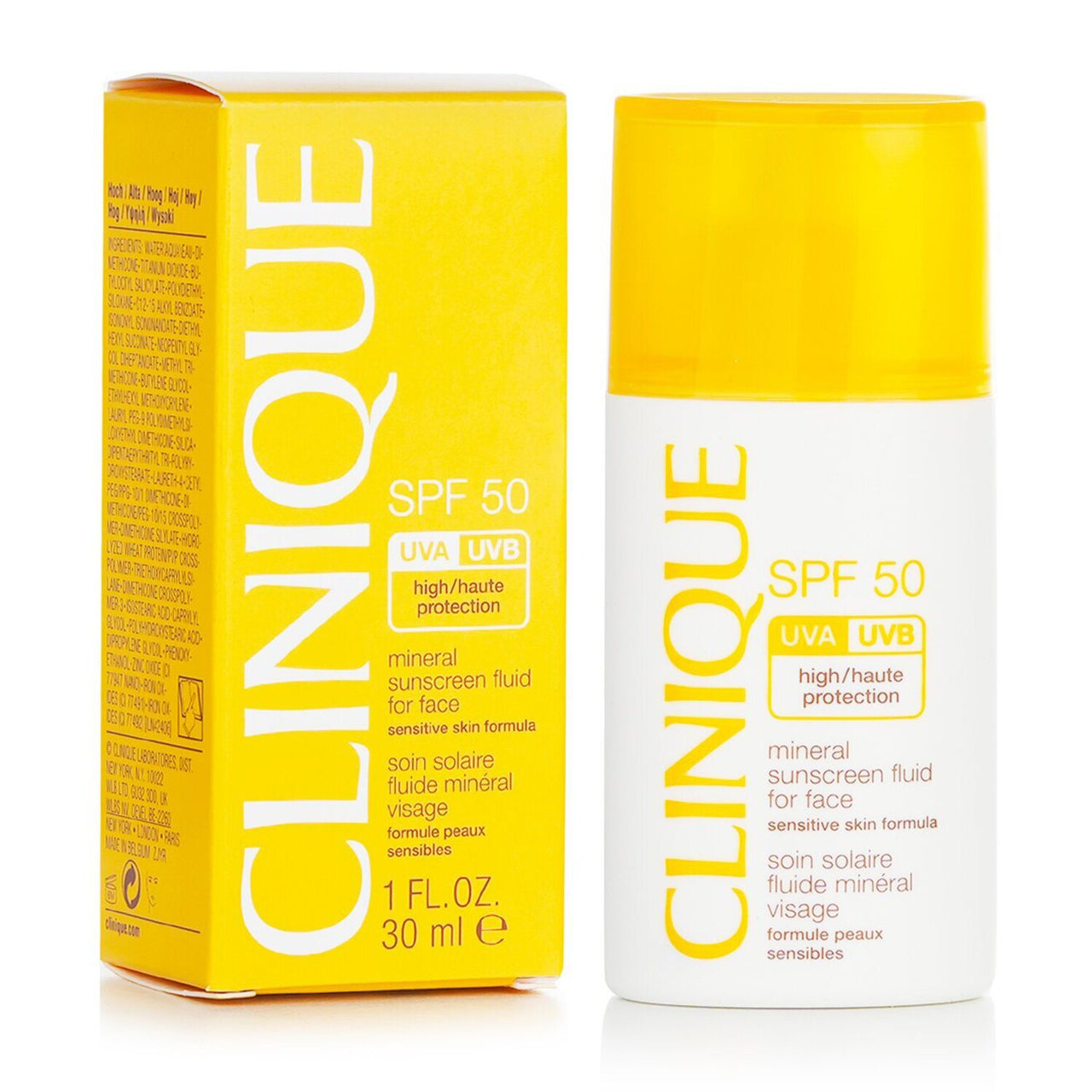 CLINIQUE - Mineral Sunscreen Fluid For Face SPF 50 - Sensitive Skin Formula 30ml/1oz