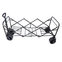 Thumbnail for Large Capacity Folding Wagon Cart Extra Long  (black + blue)