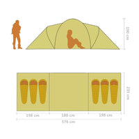 Thumbnail for Camping Tent 6 Persons Blue and Light Blue