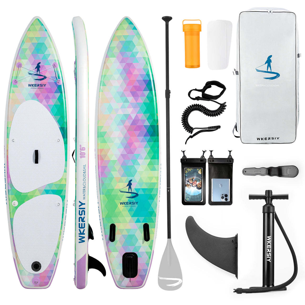 Inflatable Paddle Board 10'6" - Complete SUP Package