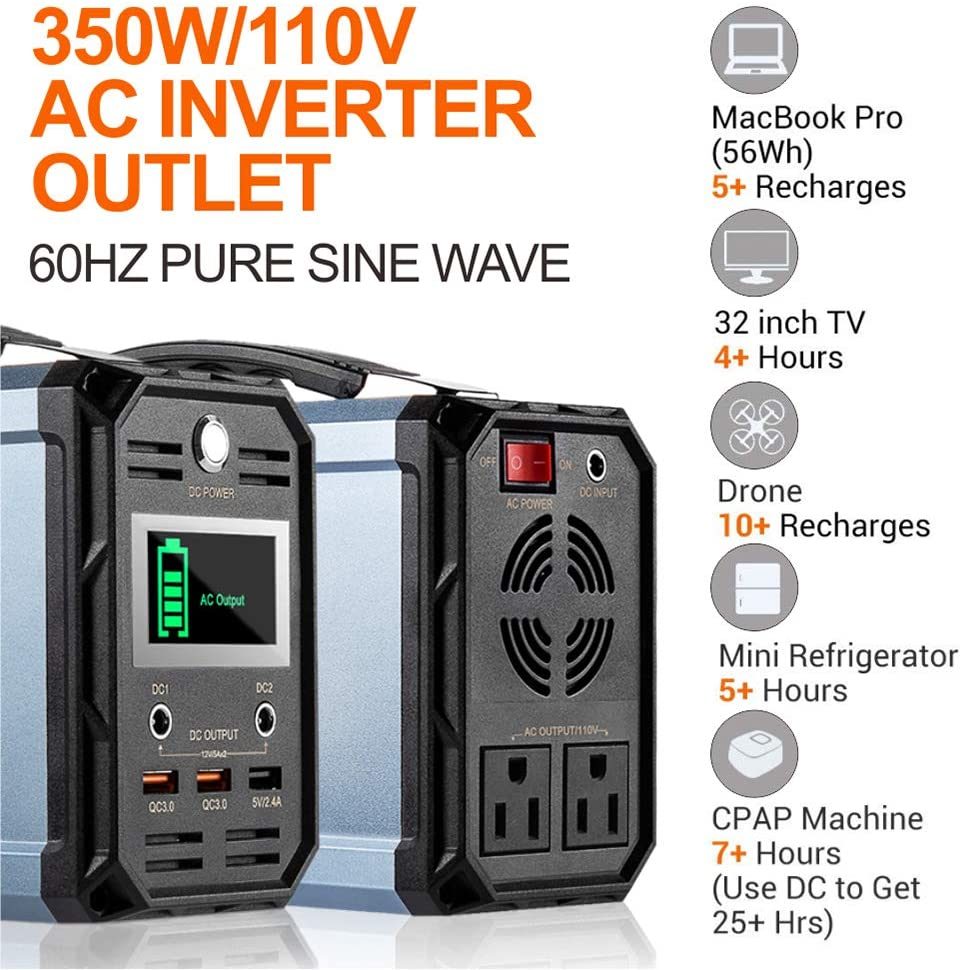 300W, 60000mAh FlashFish Portable Power Station