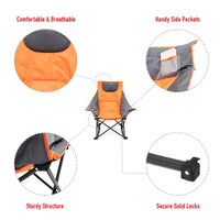 Thumbnail for Sunnyfeel Oversized Camping Rocking Chair for Adults, Luxury Padded Recliner