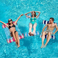 Thumbnail for 2pcs Swimming Water Pool Floats Hammock; Adults for Size Water Hammock Lounger; Multi-Purpose 4-in-1 Swimming Water Floating Rafts