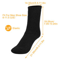 Thumbnail for 3 Pairs Men Warm Wool Socks -Moisture Wicking Socks