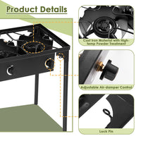 Thumbnail for 225,000-BTU Portable Propane 3 Burner Gas Cooker