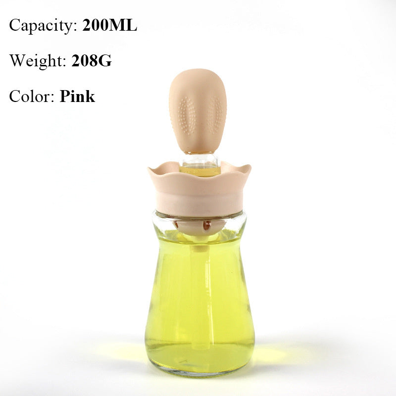 Oil Bottle With Silicone Brush