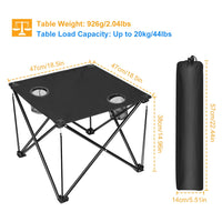 Thumbnail for 1Pc Foldable Camping Table Portable Picnic Table Lightweight