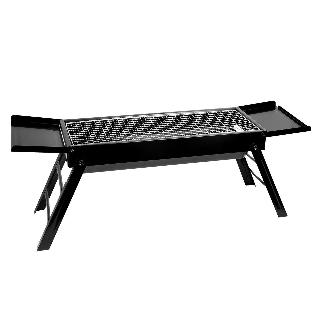 Foldable Charcoal BBQ Grill with Shelf Stainless Steel Grill