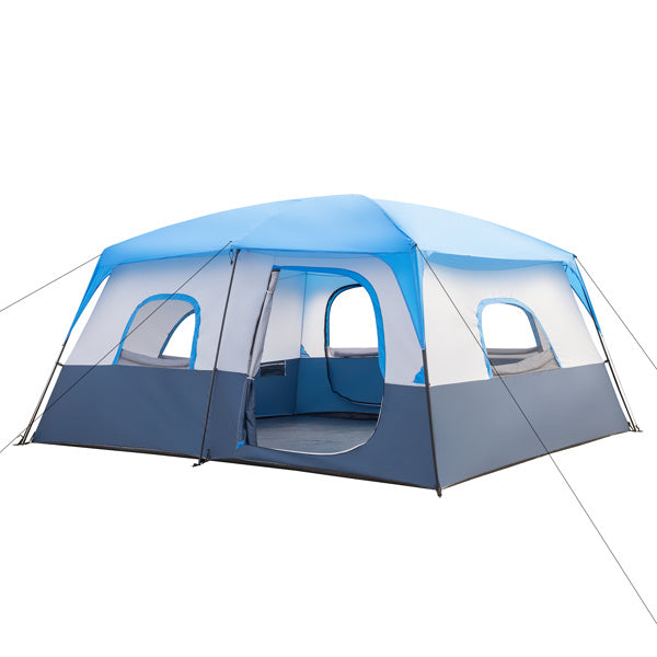 14 Person Camping Tent Dark Blue And White