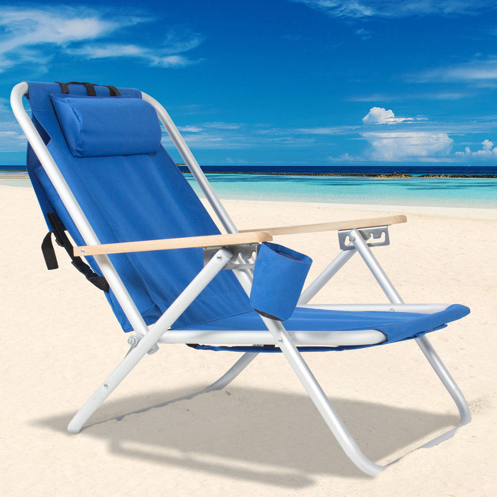 Backpack Beach Chair Blue