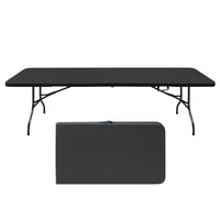 Thumbnail for 8ft Folding Table, Portable Plastic Coffee Table Height