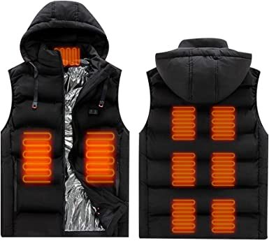 Womens Heated Vests-Smart Charging- 8 Heated Zones