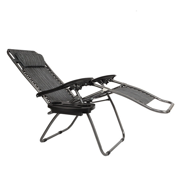 Infinity Zero Gravity Chair 2 Pack, Outdoor Lounge Patio Chairs with Pillow and Utility Tray