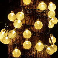 Thumbnail for Big Bulb Solar Bubble Light String; 1inch Waterproof Solar Outdoor Light Strip