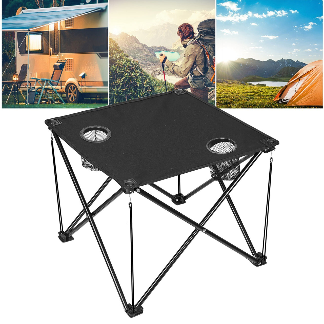 1Pc Foldable Camping Table Portable Picnic Table Lightweight