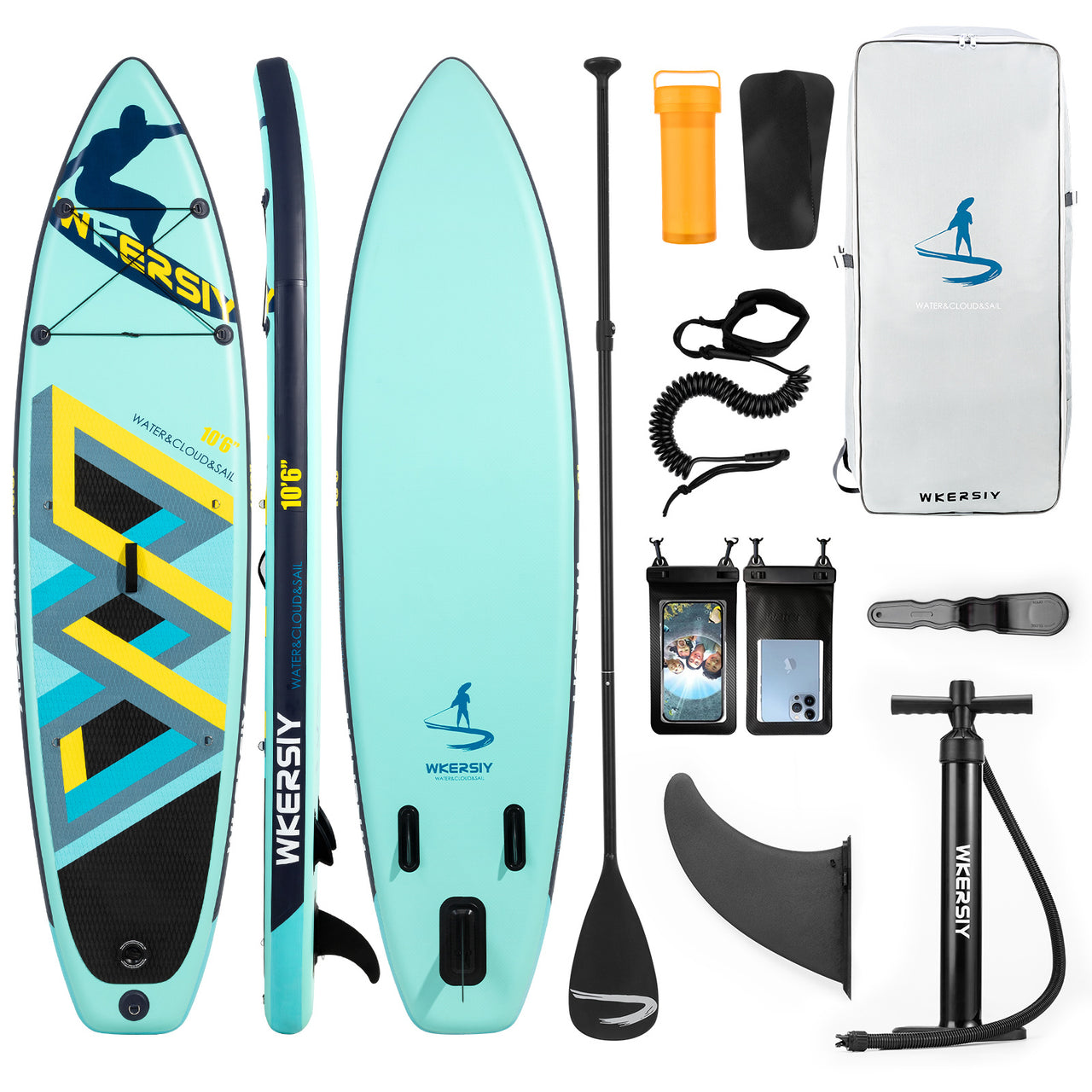 Inflatable Paddle Board 10'6" - Complete SUP Package