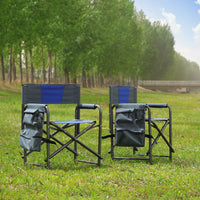 Thumbnail for 2-piece Padded Folding Oversized Director's Chair with Storage Pocket