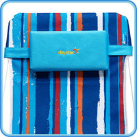 Thumbnail for Beach Lounge Chair, 180-degree & Lay Flat, Portable With Padded Comfy Pillow