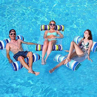 Thumbnail for 2pcs Swimming Water Pool Floats Hammock; Adults for Size Water Hammock Lounger; Multi-Purpose 4-in-1 Swimming Water Floating Rafts