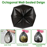 Thumbnail for Portable travel potty accessories 5.3 Gallons Unscented Disposable Trash Bags-Leak Resistant