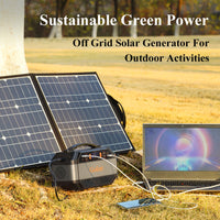 Thumbnail for Gofort 330W Portable Power Station, 299Wh Solar Generator Backup Power Supply with 2X 110V AC Outlets, 4X 12V DC Outlets and 4X USB Outlets