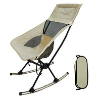 Thumbnail for Portable Camping Rocking Chair with Carry Bag, High Back