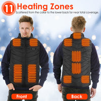 Thumbnail for Heated Vest Electric USB Jacket Men/Women with 3 Temperature Levels