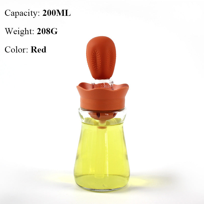 Oil Bottle With Silicone Brush