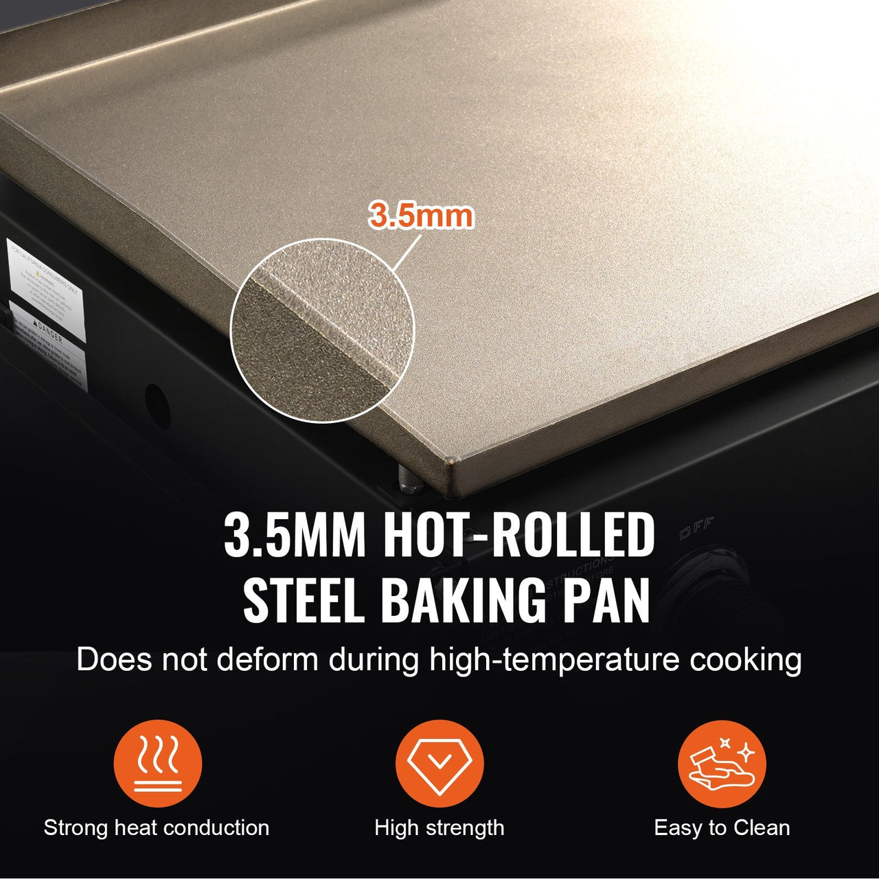 VEVOR Commercial Heavy Duty Flat Top Griddle