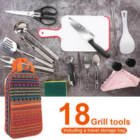 Thumbnail for 19 Pcs Camping Cooking Utensil Kit