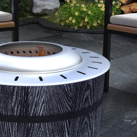 Thumbnail for Outsunny Smokeless Fire Pit with Fireproof Mat, 20