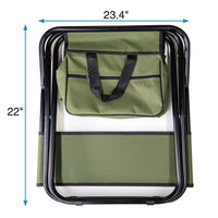 Thumbnail for 4-piece Folding Outdoor Chair with Storage Bag