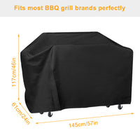 Thumbnail for 57-inch BBQ Grill Cover Weather Resistant Outdoor Barbeque Grill Covers UV Resistant