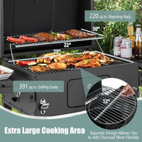 Thumbnail for BBQ Charcoal Grill with Bottom Storage Shelf