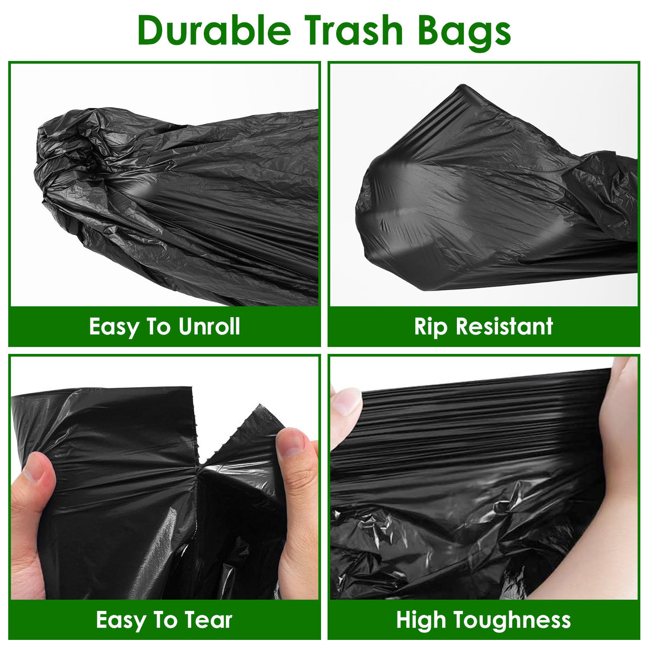 Portable travel potty accessories 5.3 Gallons Unscented Disposable Trash Bags-Leak Resistant