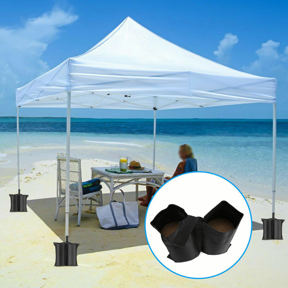 4pcs Waterproof Weights Sand Bag, Leg Weights For  Sun Shelter, Canopy, Tent.