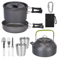 Thumbnail for 12Pcs Camping Cookware Set  Aluminum Pot/Pans Kit