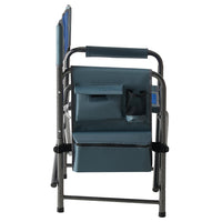 Thumbnail for 2-piece Padded Folding Outdoor Chair with Storage Pockets; Lightweight Oversized Directors Chair