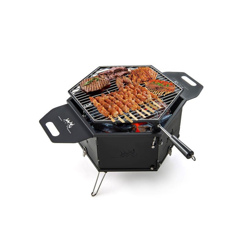 Portable Charcoal Grill Stove with Foldable Body