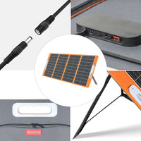 Thumbnail for FLASHFISH Portable Power Station;  448Wh/140000mAh LiFePO4 Battery Pack;  UPS Solar Generator With 600W (Peak 1000W) AC Output;  100W USB-C