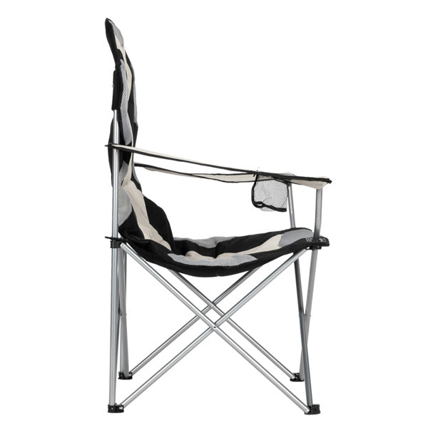 Medium Camping Chair - Black Gray